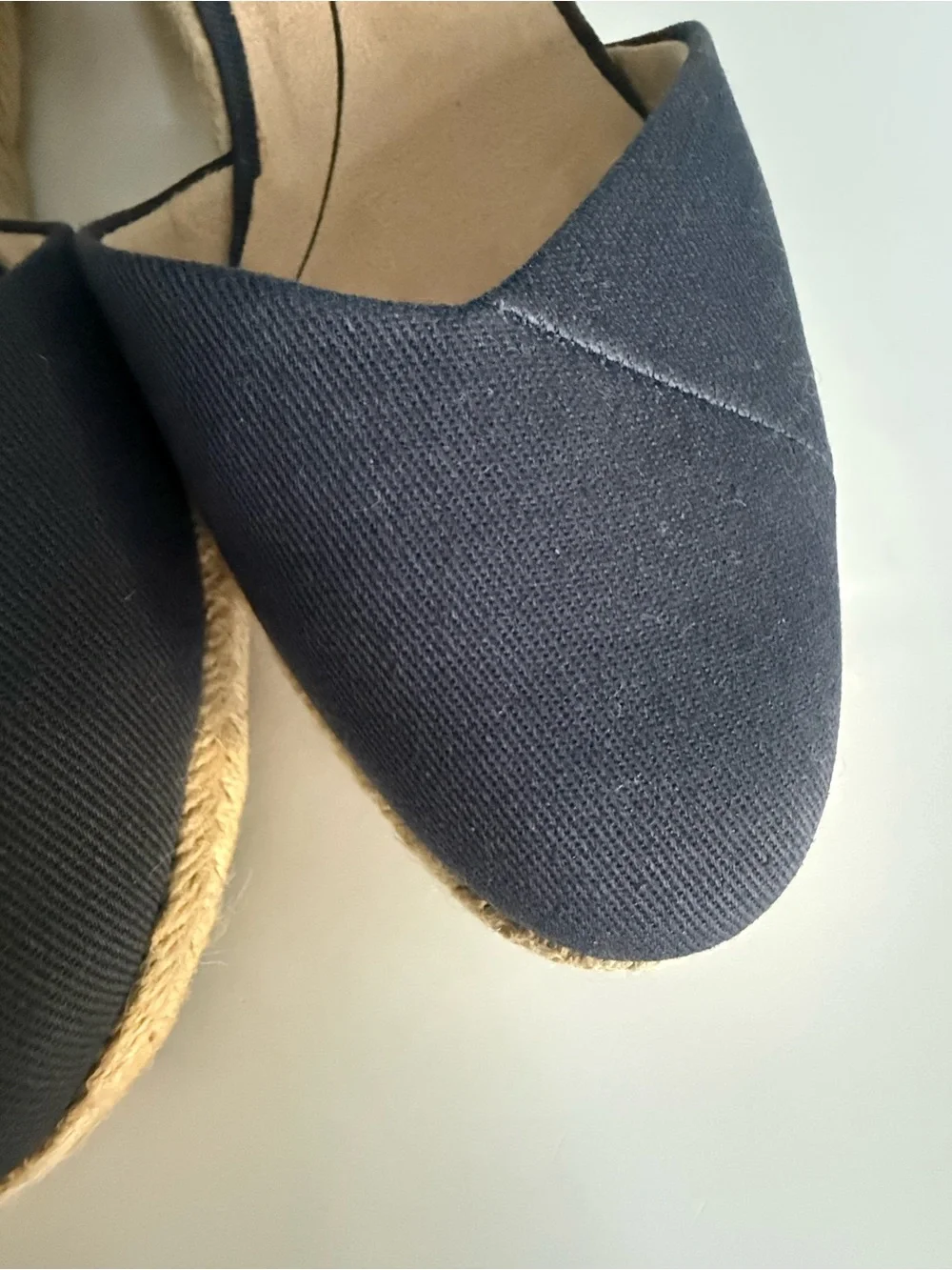 LifeStride Kimmie Espadrille Wedge Sandals Navy Blue Size 8.5 New W/O Tags.